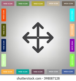 Extend, Re-size, Enlarge. Vector illustration