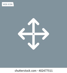 Extend, Re-size, Enlarge. Vector illustration