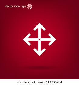 Extend, Re-size, Enlarge. Vector illustration