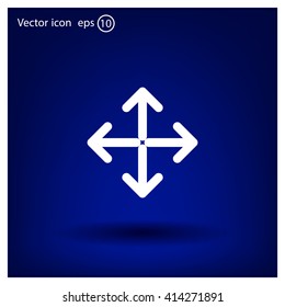Extend, Re-size, Enlarge. Vector illustration