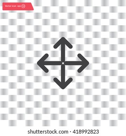 Extend, Re-size, Enlarge. Vector illustration