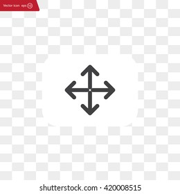 Extend, Re-size, Enlarge. Vector illustration