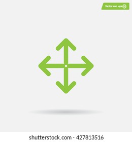 Extend, Re-size, Enlarge. Vector illustration