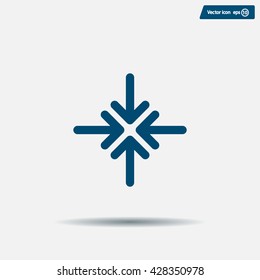 Extend, Re-size, Enlarge. Vector illustration