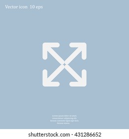 Extend, Re-size, Enlarge. Vector illustration