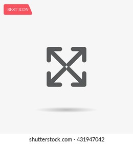 Extend, Re-size, Enlarge. Vector illustration