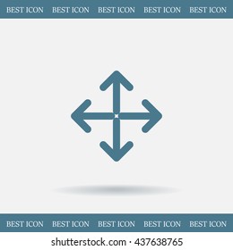 Extend, Re-size, Enlarge. Vector illustration