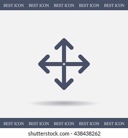 Extend, Re-size, Enlarge. Vector illustration