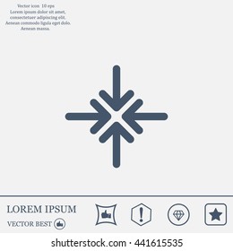 Extend, Re-size, Enlarge. Vector illustration