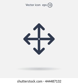 Extend, Re-size, Enlarge. Vector illustration