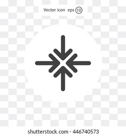 Extend, Re-size, Enlarge. Vector illustration