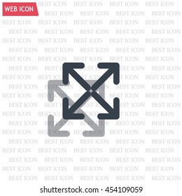 Extend, Re-size, Enlarge. Vector illustration