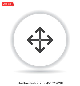 Extend, Re-size, Enlarge. Vector illustration