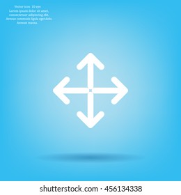 Extend, Re-size, Enlarge. Vector illustration
