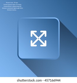 Extend, Re-size, Enlarge. Vector illustration
