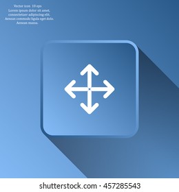 Extend, Re-size, Enlarge. Vector illustration