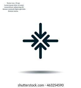 Extend, Re-size, Enlarge. Vector illustration