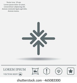 Extend, Re-size, Enlarge. Vector illustration