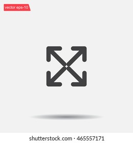 Extend, Re-size, Enlarge. Vector illustration