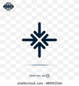 Extend, Re-size, Enlarge. Vector illustration