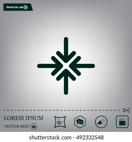 Extend, Re-size, Enlarge. Vector illustration
