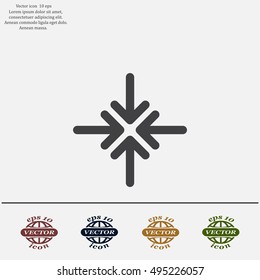 Extend, Re-size, Enlarge. Vector illustration
