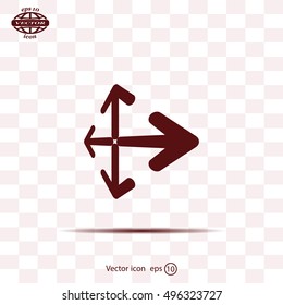 Extend, Re-size, Enlarge. Vector illustration