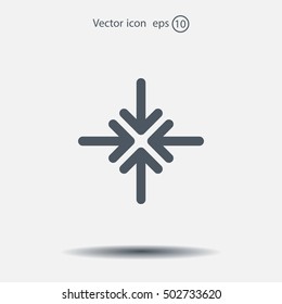 Extend, Re-size, Enlarge. Vector illustration