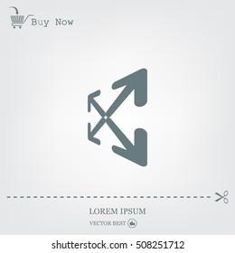 Extend, Re-size, Enlarge. Vector illustration