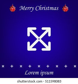 Extend, Re-size, Enlarge. Vector illustration