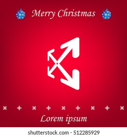 Extend, Re-size, Enlarge. Vector illustration