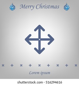 Extend, Re-size, Enlarge. Vector illustration