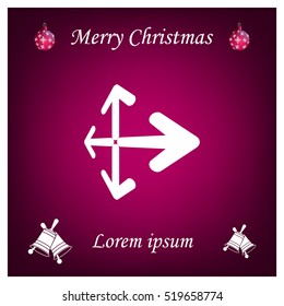 Extend, Re-size, Enlarge. Vector illustration