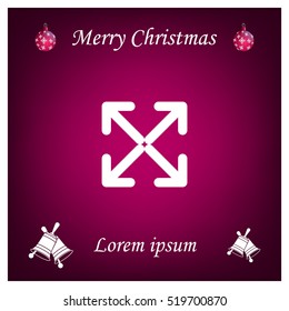 Extend, Re-size, Enlarge. Vector illustration