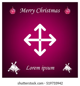 Extend, Re-size, Enlarge. Vector illustration