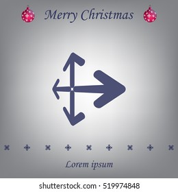 Extend, Re-size, Enlarge. Vector illustration