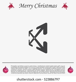 Extend, Re-size, Enlarge. Vector illustration