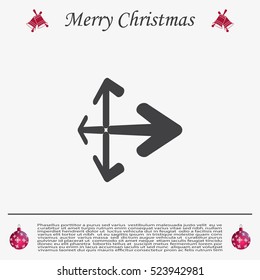 Extend, Re-size, Enlarge. Vector illustration