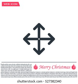 Extend, Re-size, Enlarge. Vector illustration