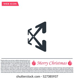Extend, Re-size, Enlarge. Vector illustration