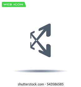 Extend, Re-size, Enlarge. Vector illustration