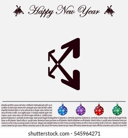 Extend, Re-size, Enlarge. Vector illustration