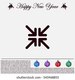 Extend, Re-size, Enlarge. Vector illustration