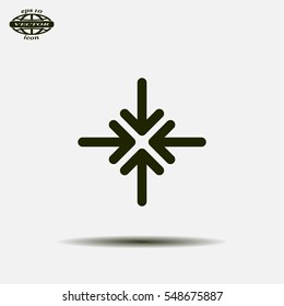 Extend, Re-size, Enlarge. Vector illustration