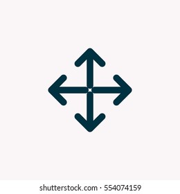 Extend, Re-size, Enlarge. Vector illustration