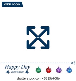 Extend, Re-size, Enlarge. Vector illustration