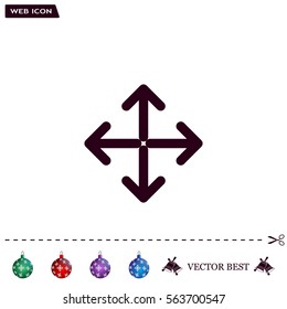 Extend, Re-size, Enlarge. Vector illustration