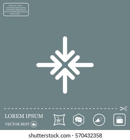 Extend, Re-size, Enlarge. Vector illustration