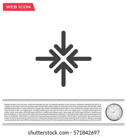 Extend, Re-size, Enlarge. Vector illustration