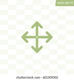 Extend, Re-size, Enlarge. Vector illustration